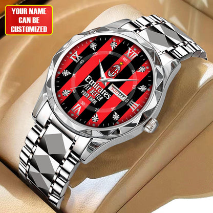 Personalized AC Milan Uniform Alloy Charley Watch