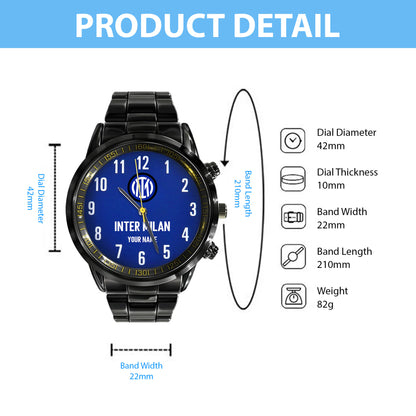 Inter Milan Luxury Stainless Steel Watch V2
