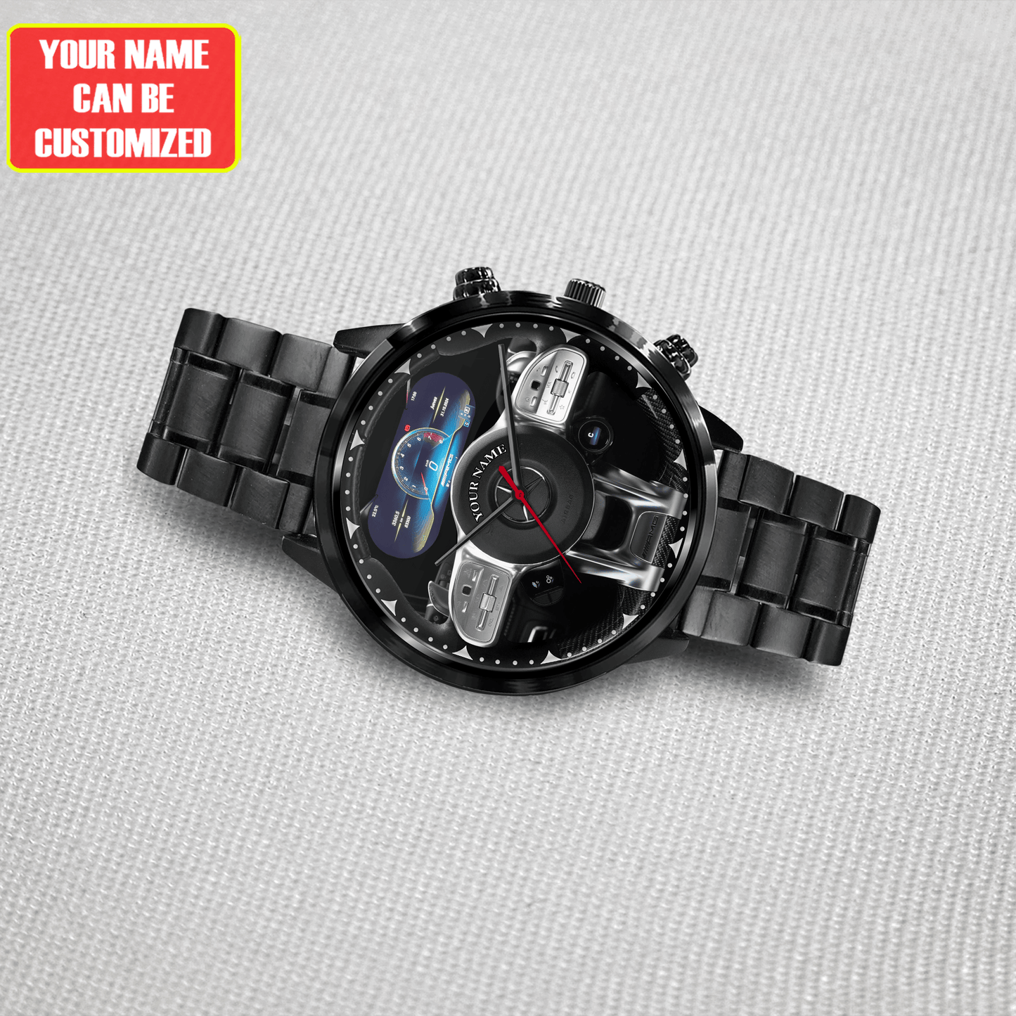 Personalized Merc Cockpit Luxury Stainless Steel Watch