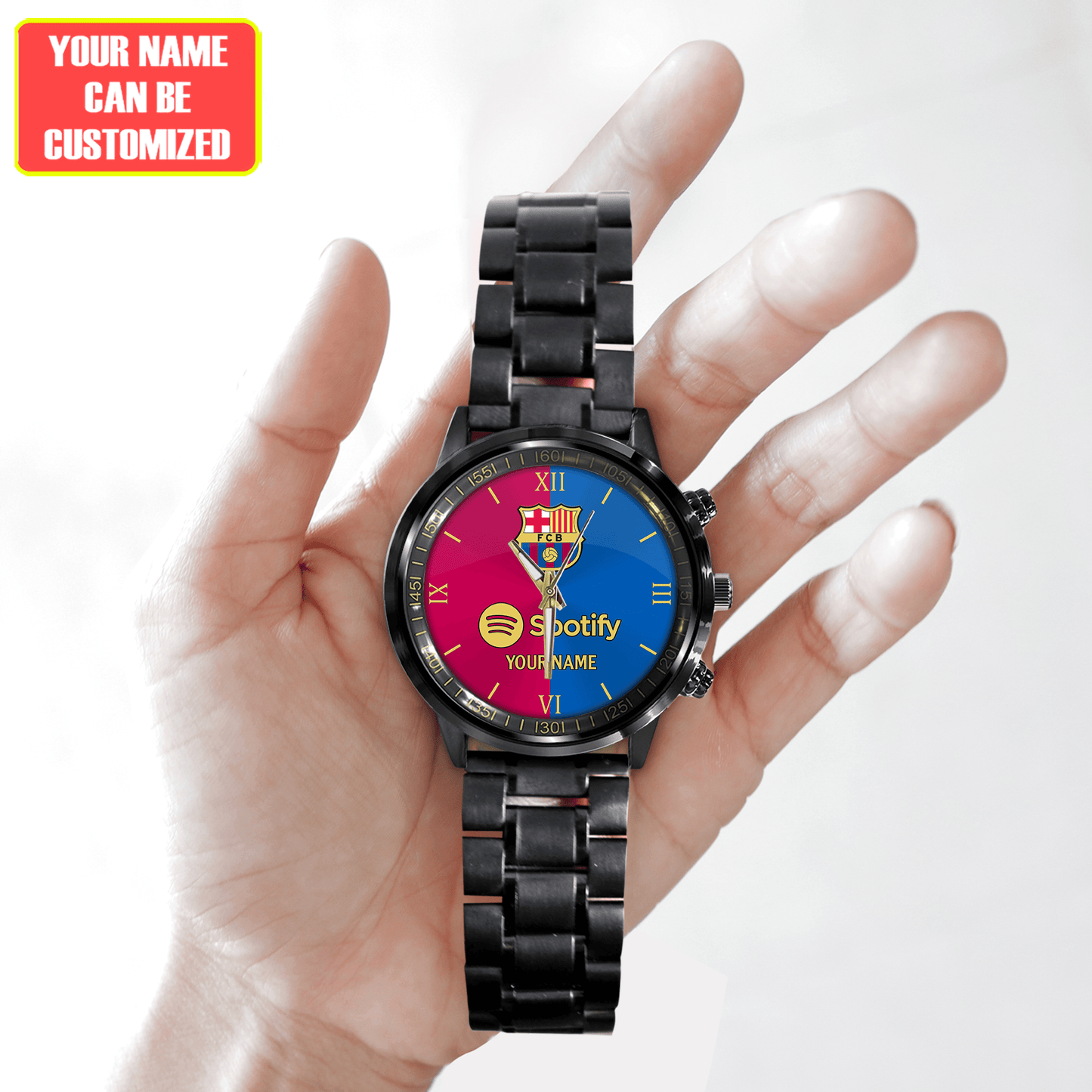 Barcelona FC Luxury Stainless Steel Watch