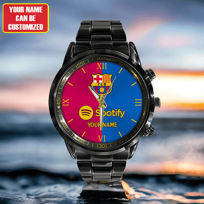 Barcelona FC Luxury Stainless Steel Watch