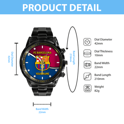 Barcelona Sport Luxury Stainless Steel Watch