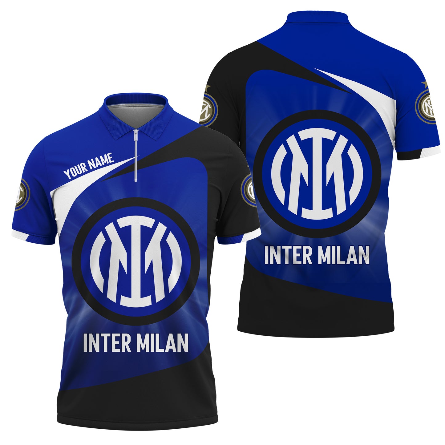 Personalized Inter Milan 3D Full Printing Set , Inter Milan Shirt , Inter Milan Set , Zipper Polo, Hoodie , Short , Polo , hawaii V3