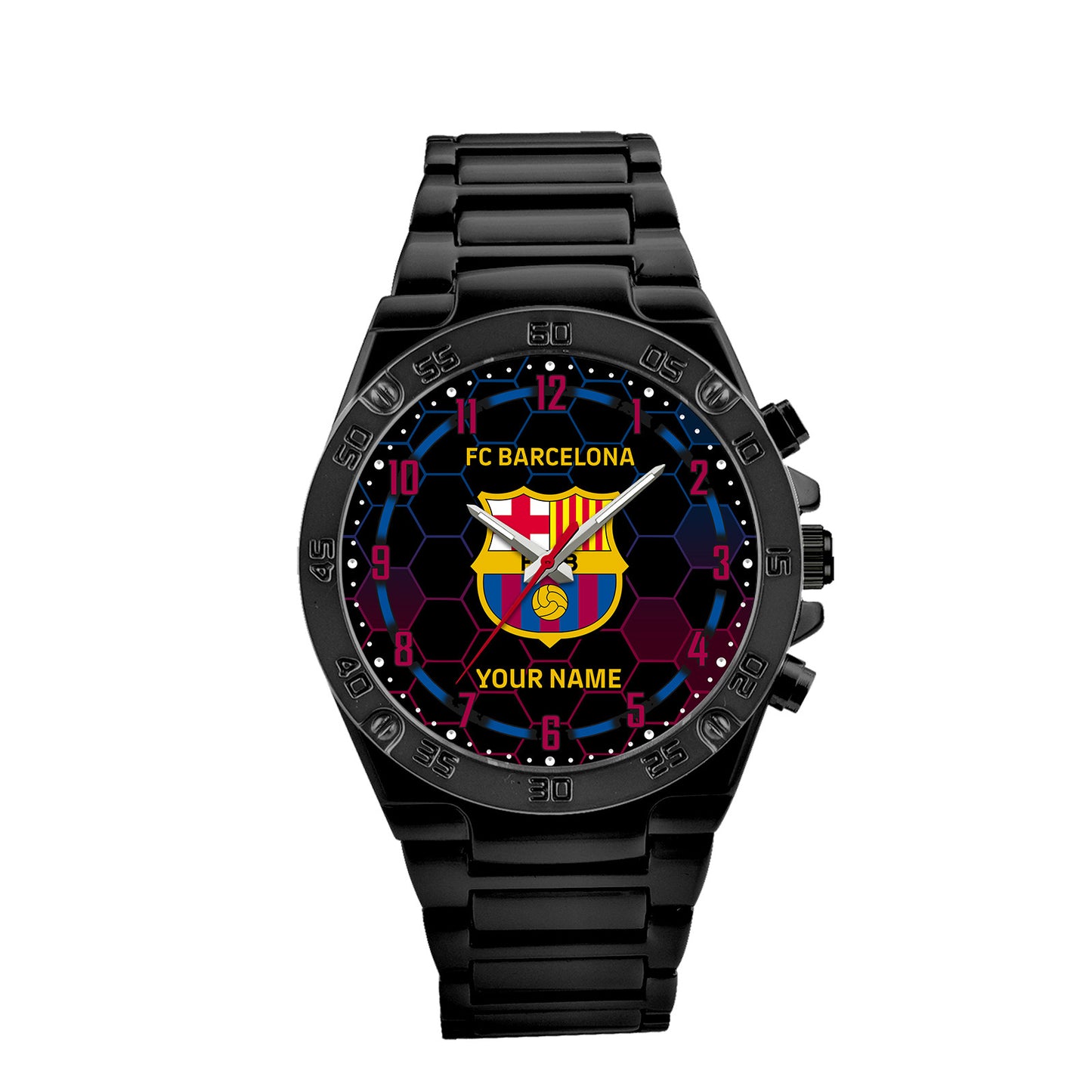 Personalized Barcelona Luxury Dial Steel Watch