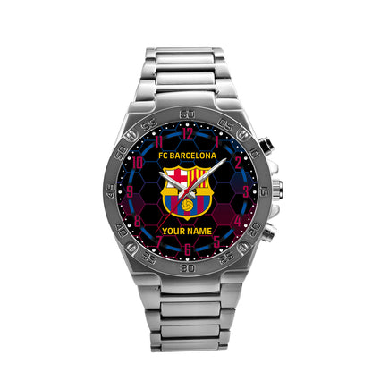 Personalized Barcelona Luxury Dial Steel Watch
