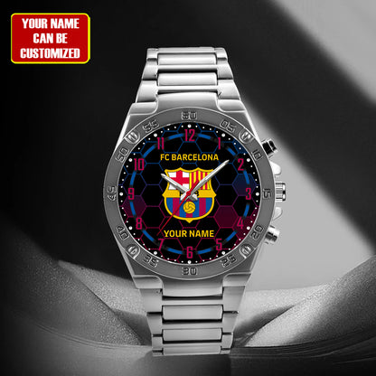 Personalized Barcelona Luxury Dial Steel Watch
