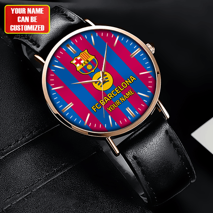 Personalized Barcelona Sport Leather Watch