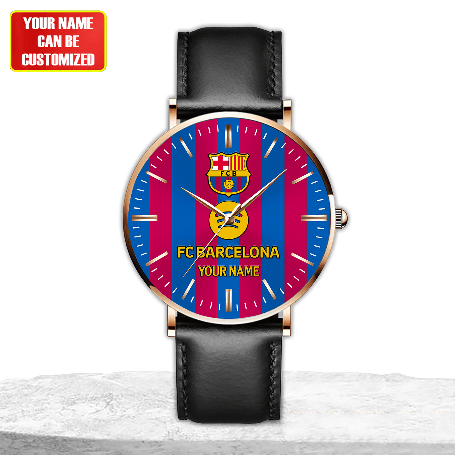 Personalized Barcelona Sport Leather Watch