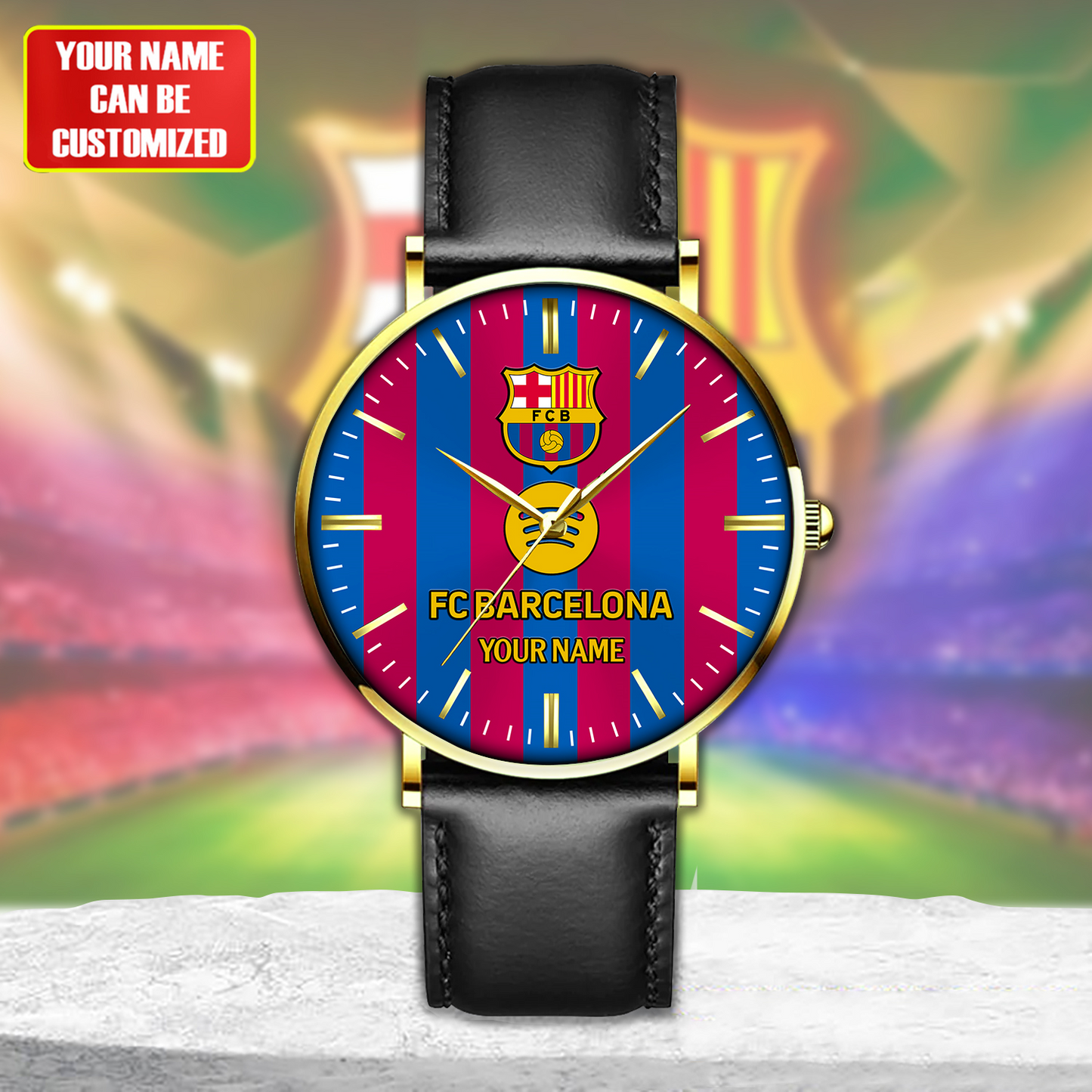 Personalized Barcelona Sport Leather Watch
