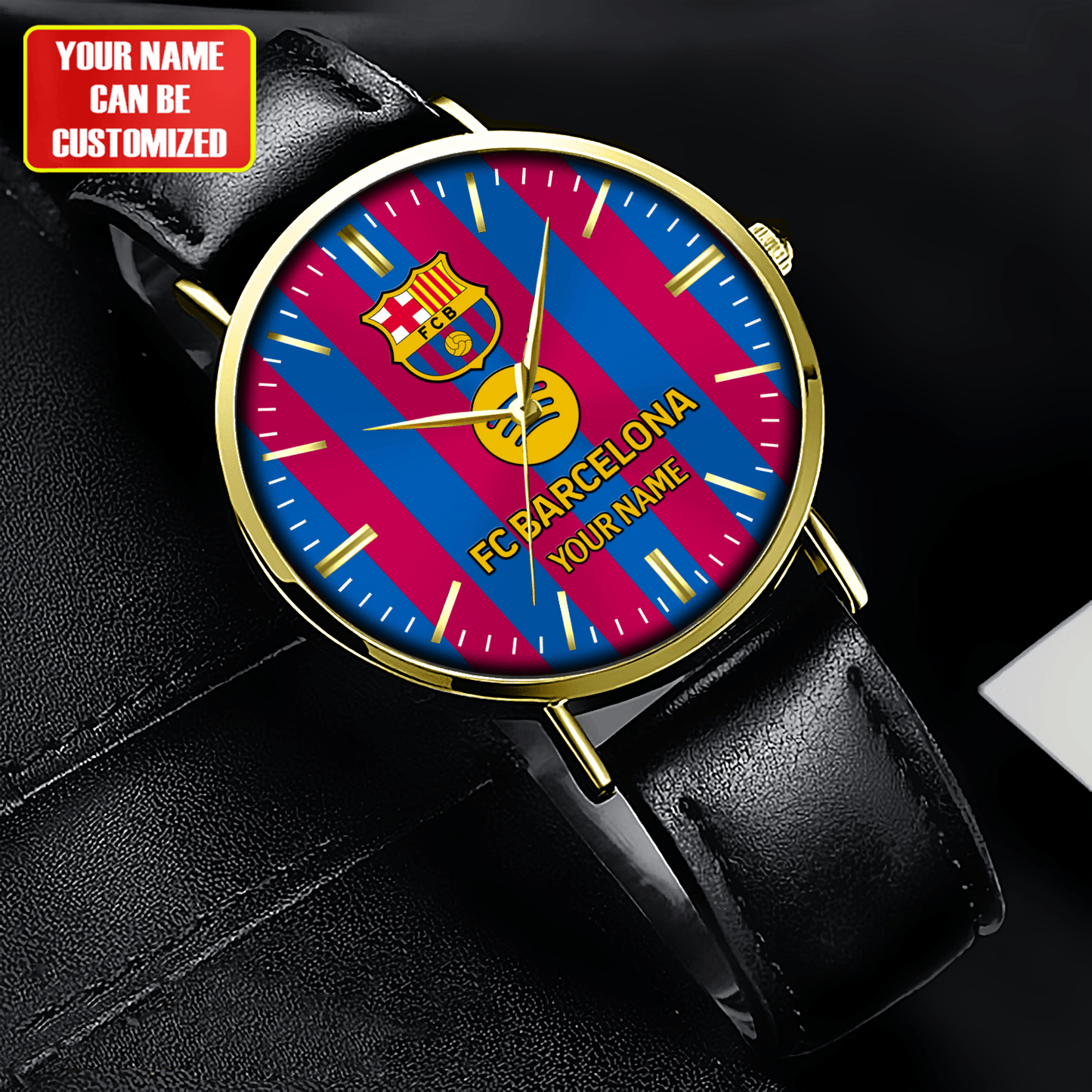 Personalized Barcelona Sport Leather Watch