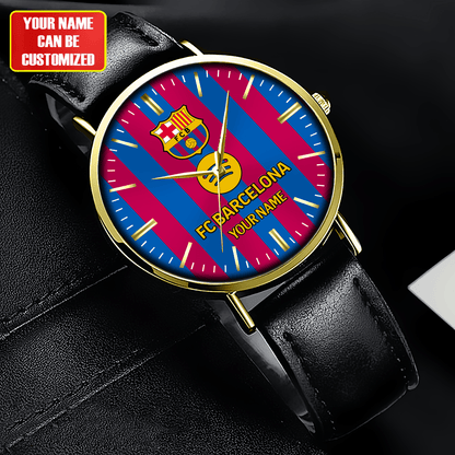 Personalized Barcelona Sport Leather Watch
