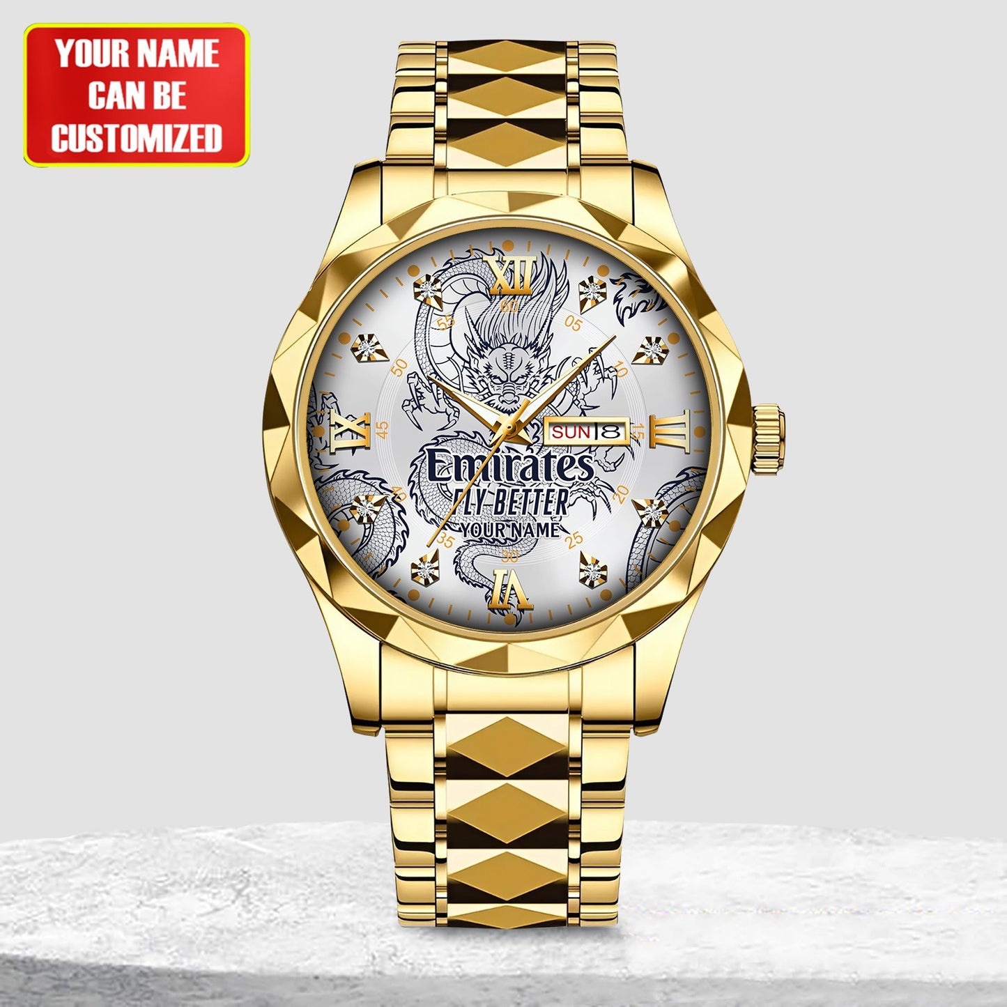 Personalized Real Madrid Dragon Luxury Alloy Charley Watch