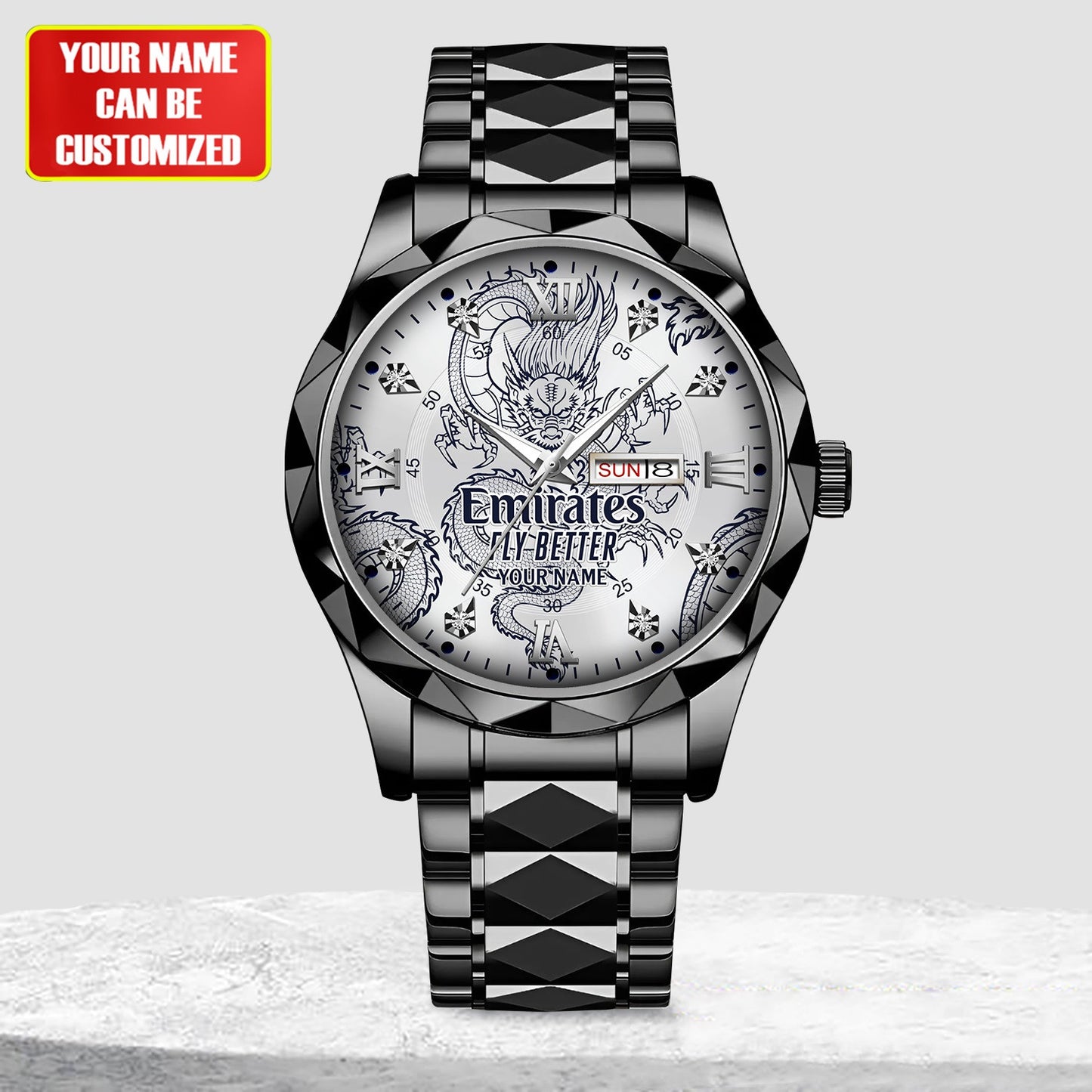 Personalized Real Madrid Dragon Luxury Alloy Charley Watch
