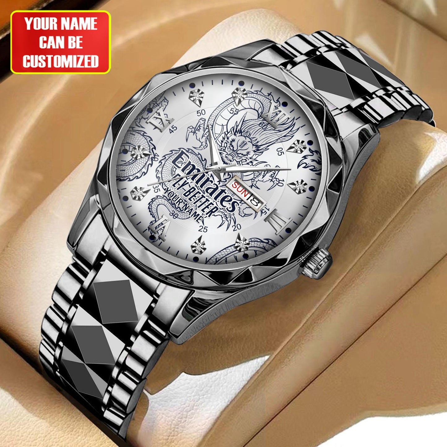 Personalized Real Madrid Dragon Luxury Alloy Charley Watch