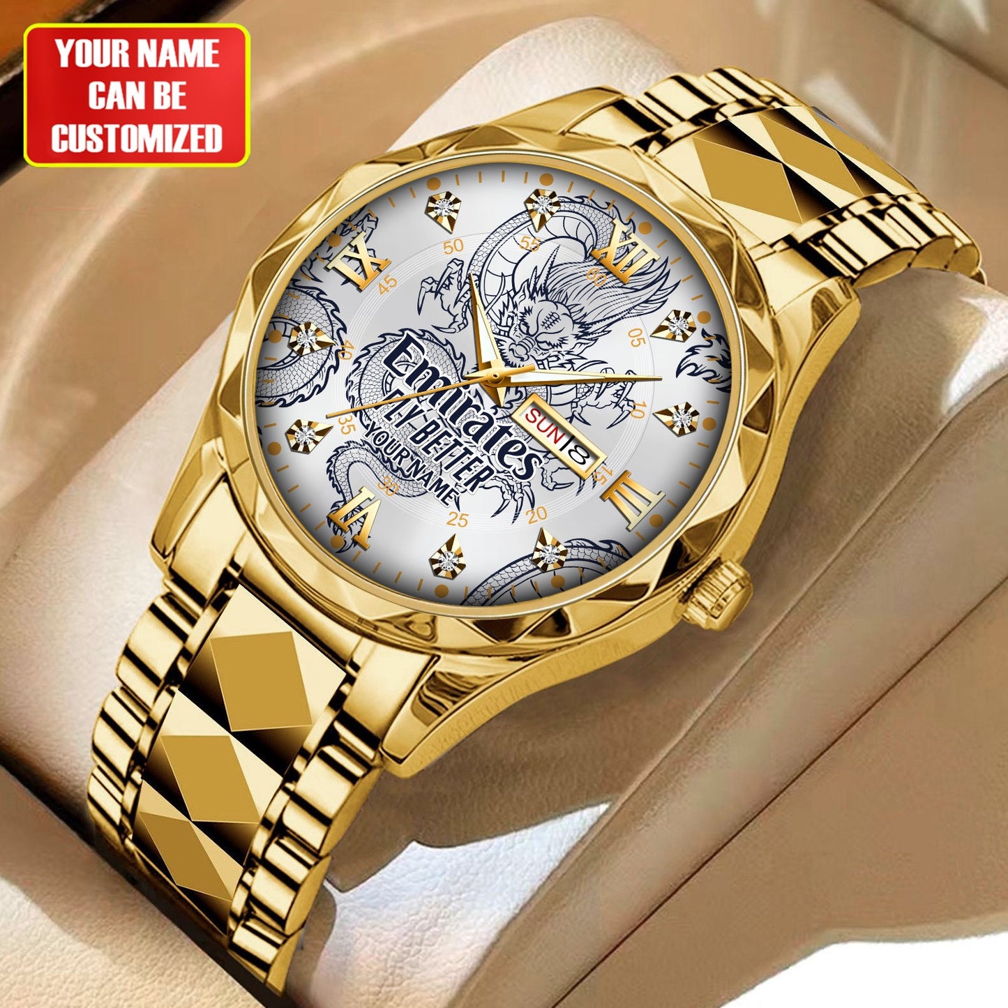 Personalized Real Madrid Dragon Luxury Alloy Charley Watch