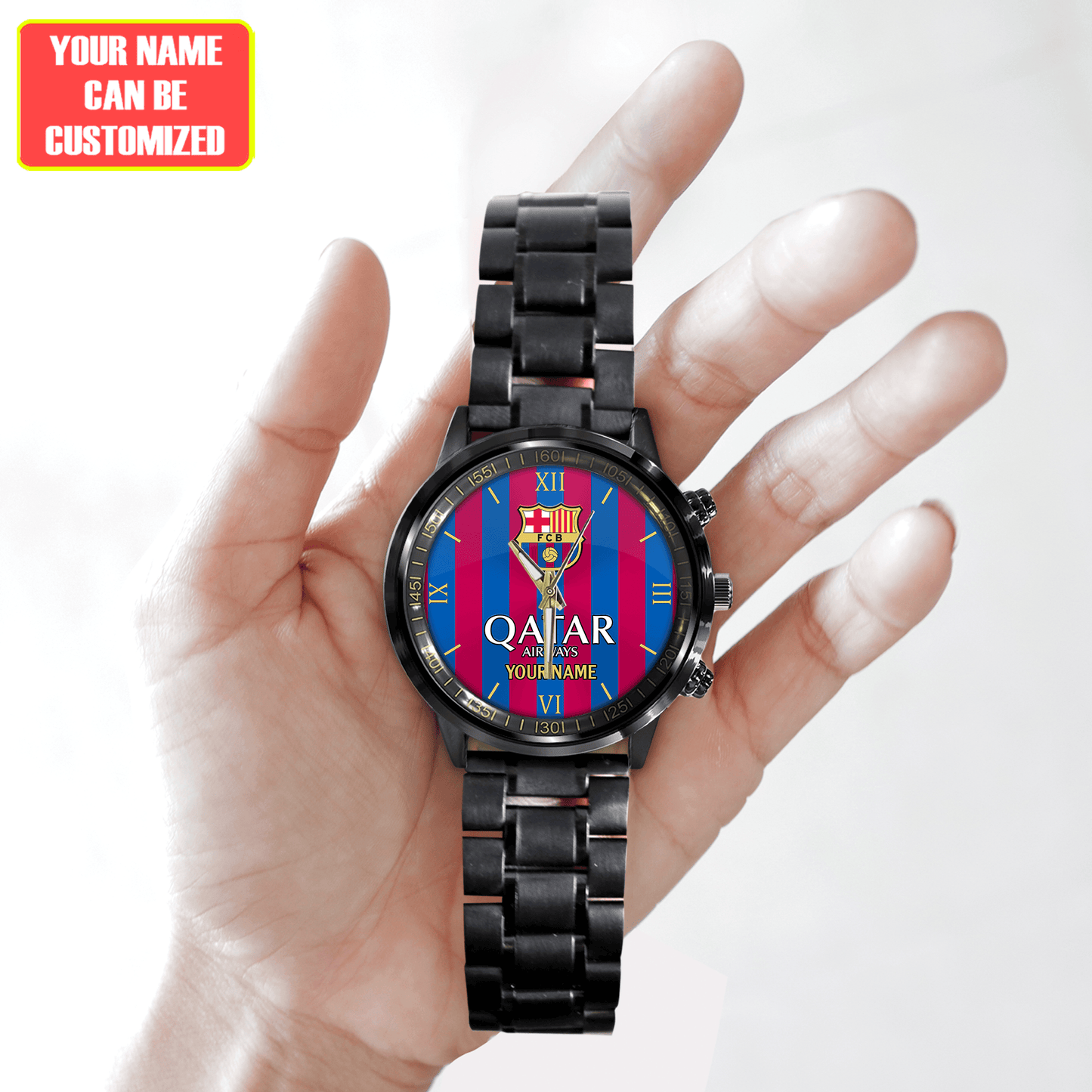 Barcelona FC Luxury Stainless Steel Watch V2