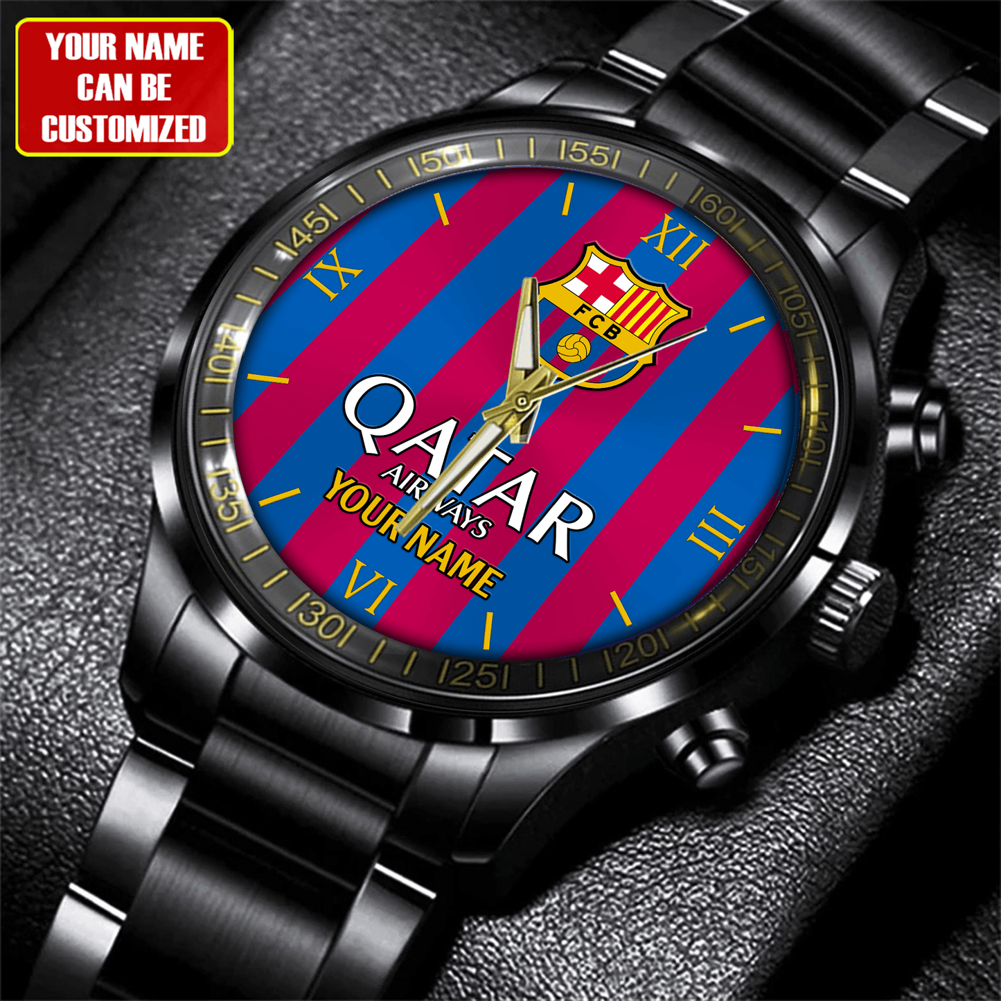 Barcelona FC Luxury Stainless Steel Watch V2