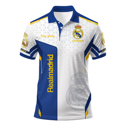 Personalized Real Madrid 3D Full Printing Set , Real Madrid Shirt , Hoodie , Short , Polo ,hawaii V16