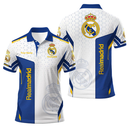 Personalized Real Madrid 3D Full Printing Set , Real Madrid Shirt , Hoodie , Short , Polo ,hawaii V16