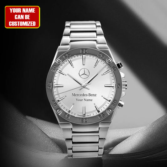 Personalized Merc Conquest Luxury Dial Steel Watch Q210507