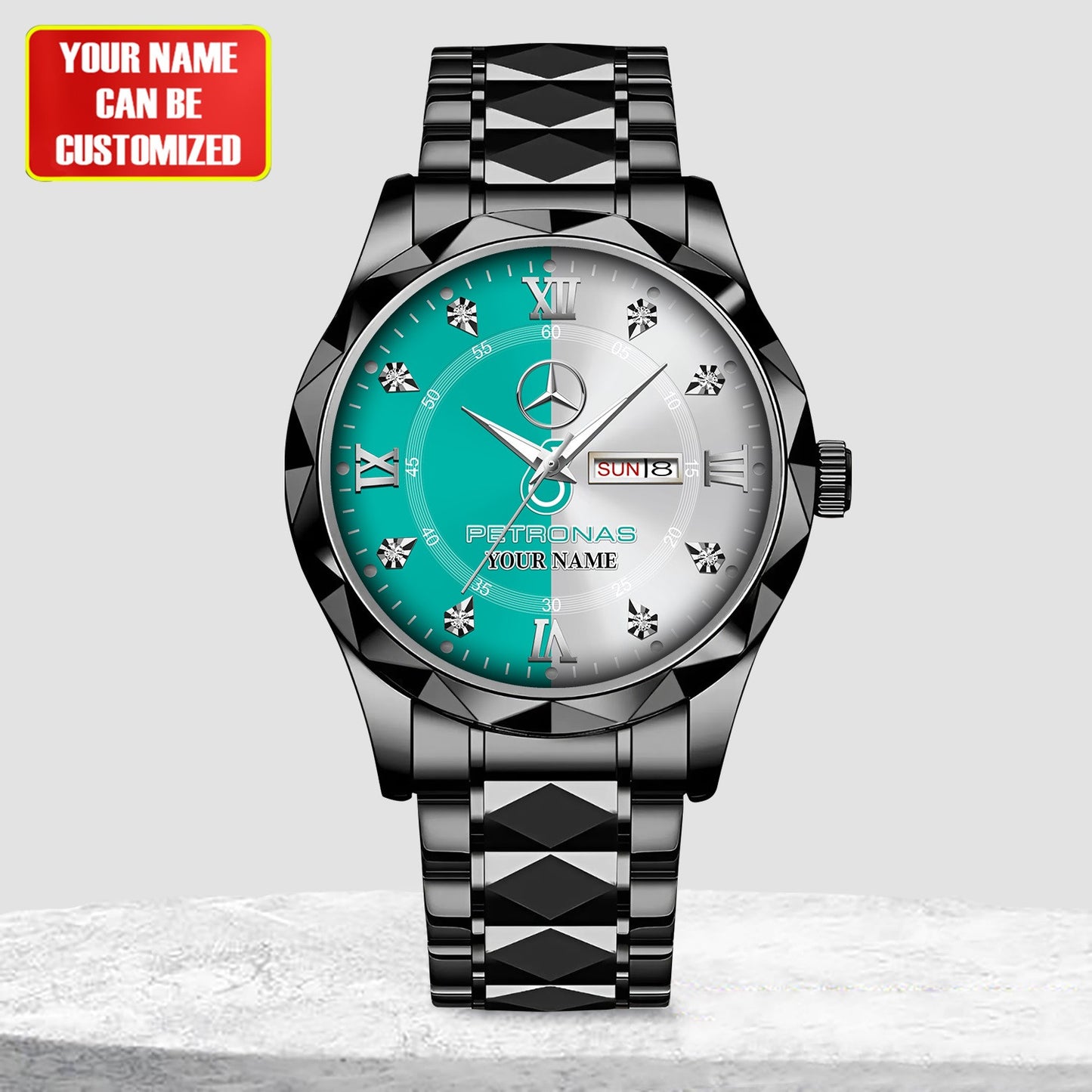 Personalized Merc AMG Petronas Alloy Charley Watch