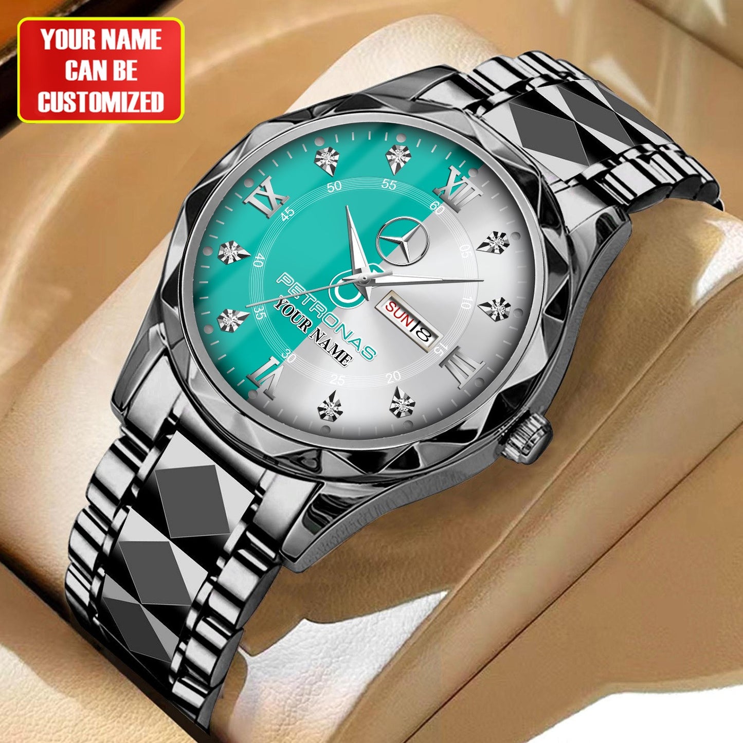 Personalized Merc AMG Petronas Alloy Charley Watch