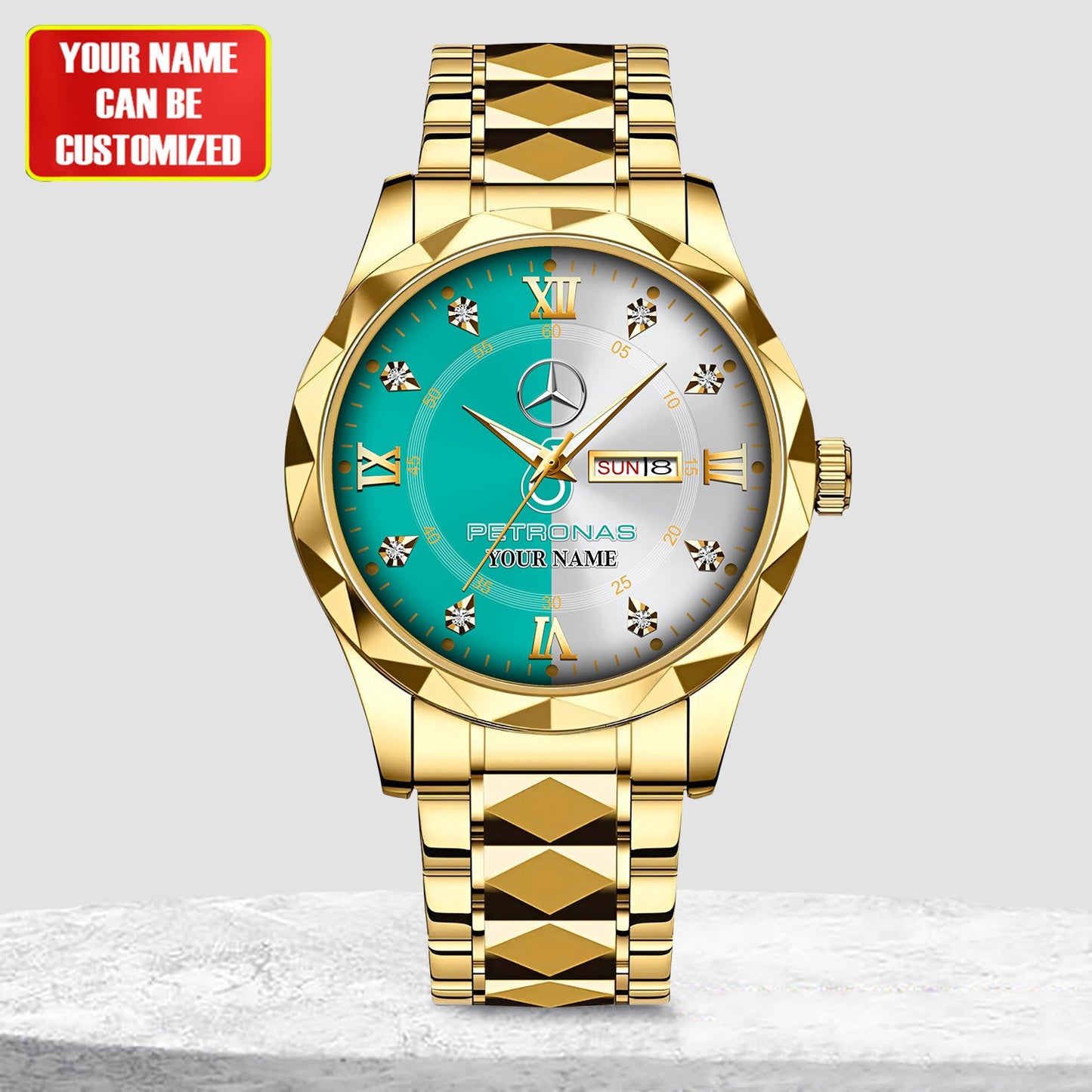 Personalized Merc AMG Petronas Alloy Charley Watch