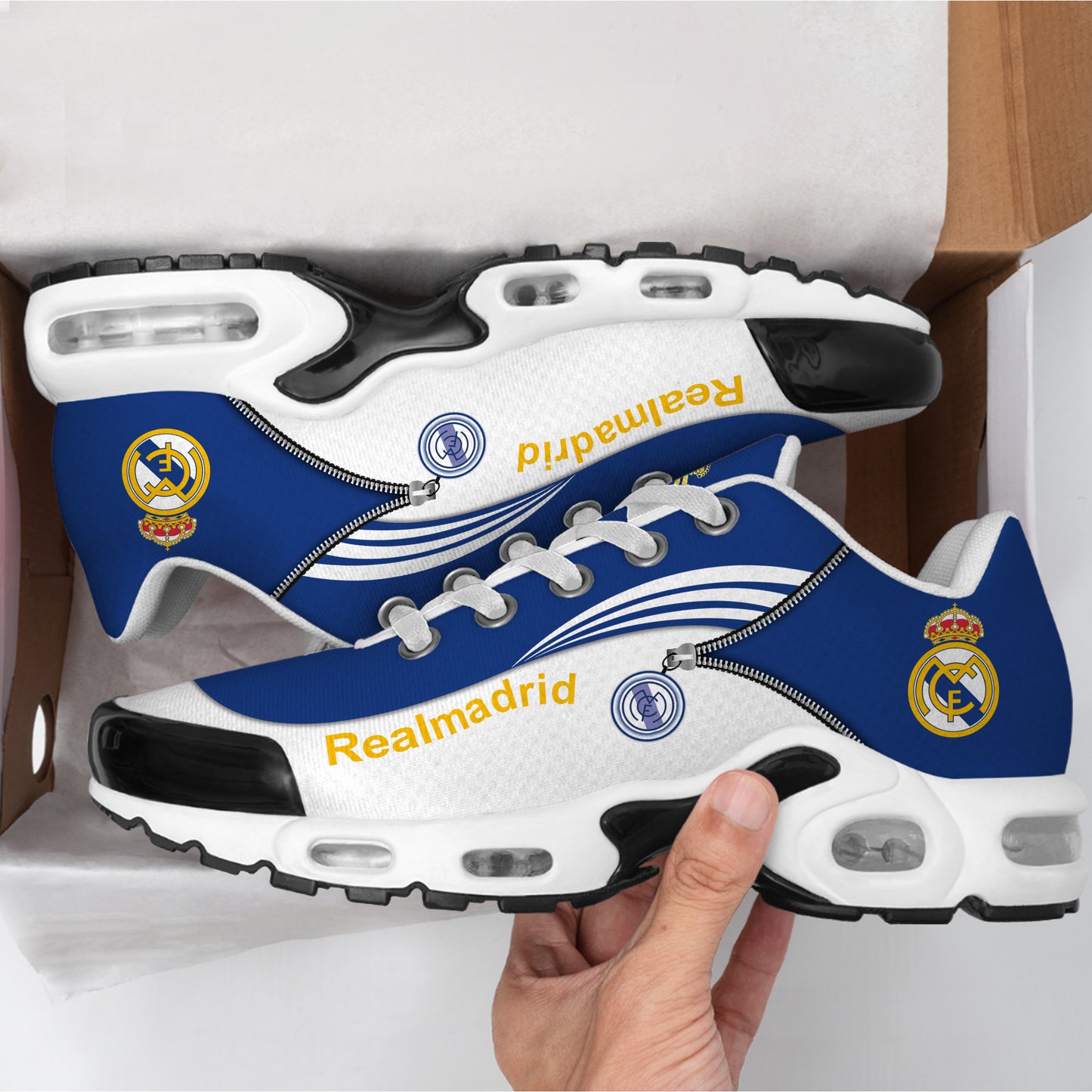 Personalized Real Madrid Air Cushion Sneaker V5