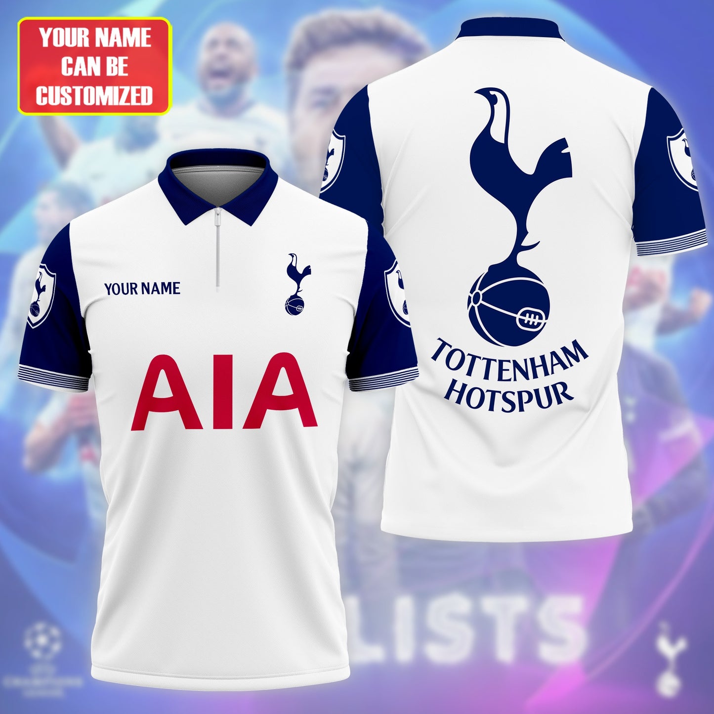 Personalized Tottenham Hotspur FC 3D Full Printing Set , Tottenham Hotspur FC V2 Zip Polo, Shirt , Hoodie , Short , Polo ,hawaii V3 S220509