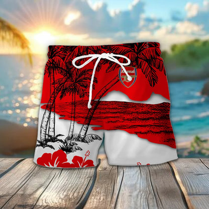 Arsenal Tropical Hawaii Shirt Beach Short