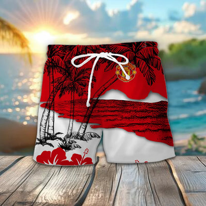 Manchester United Tropical Hawaii Shirt Beach Short