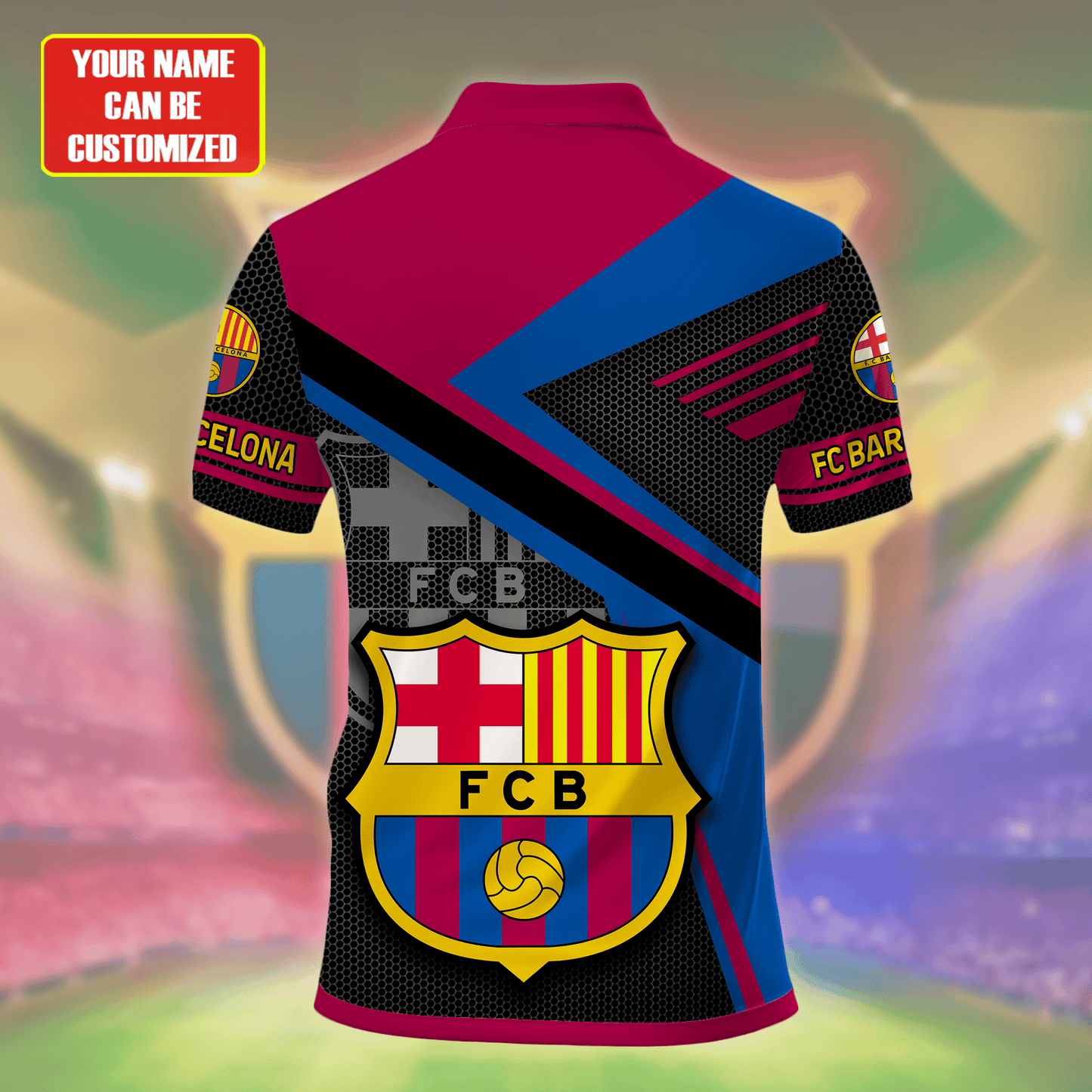 Personalized Barcelona FC 3D Full Printing Set , Barcelona FC Shirt , Barcelona Set , Zipper Polo, Hoodie , Short , Polo , hawaii V4