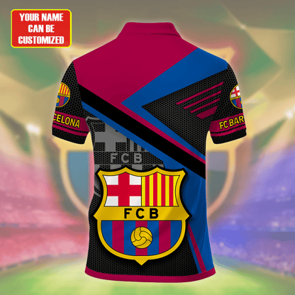 Personalized Barcelona FC 3D Full Printing Set , Barcelona FC Shirt , Barcelona Set , Zipper Polo, Hoodie , Short , Polo , hawaii V4