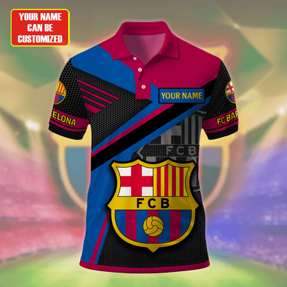 Personalized Barcelona FC 3D Full Printing Set , Barcelona FC Shirt , Barcelona Set , Zipper Polo, Hoodie , Short , Polo , hawaii V4