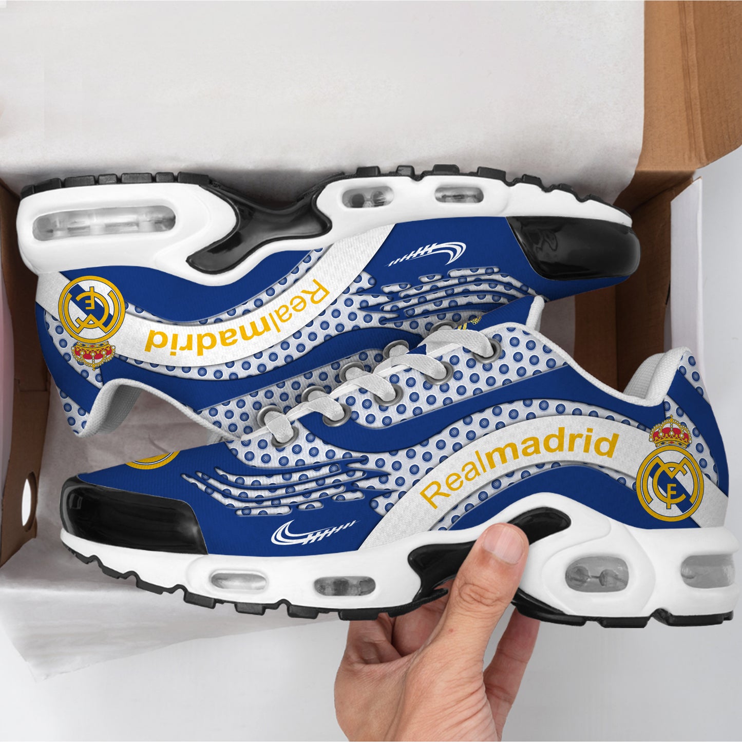 Personalized Real Madrid Air Cushion Sneaker V6