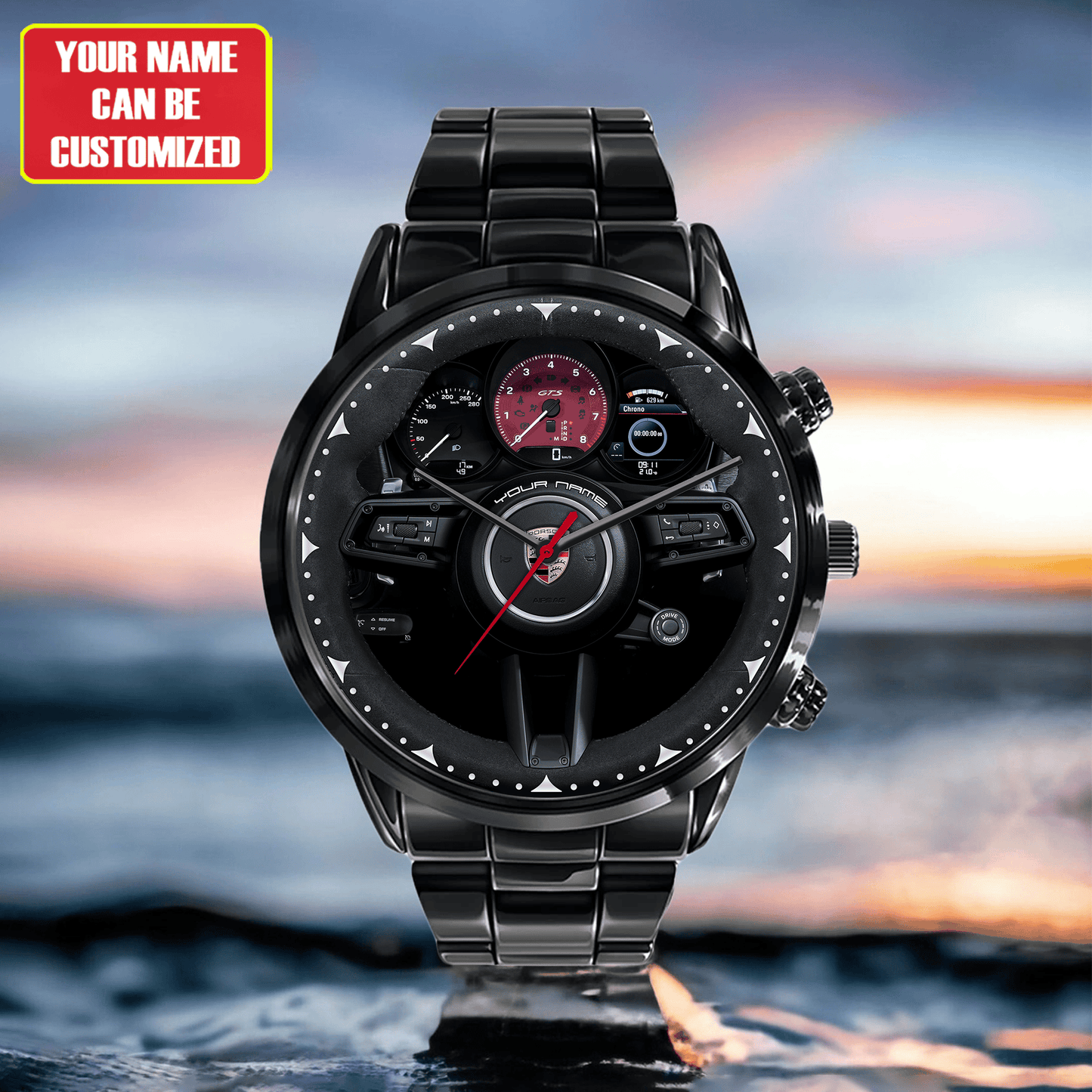 Pors Cockpit Luxury Stainless Steel Watch