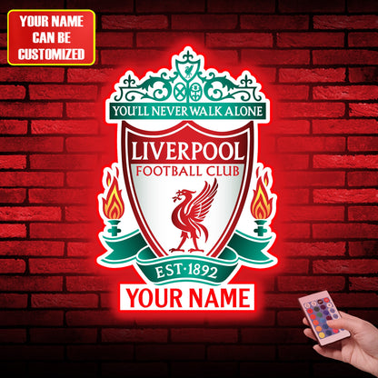 Personalized LVP Wall Led Sign , Home Decor Led Sign 7 colors
