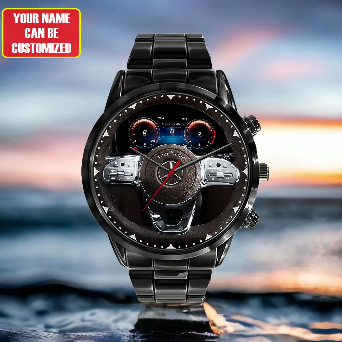 Personalized Merc Interior Luxury Stainless Steel Watch