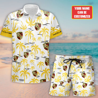Pors Tropical Hawaii Shirt Beach Short V11
