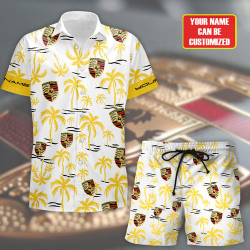 Pors Tropical Hawaii Shirt Beach Short V11