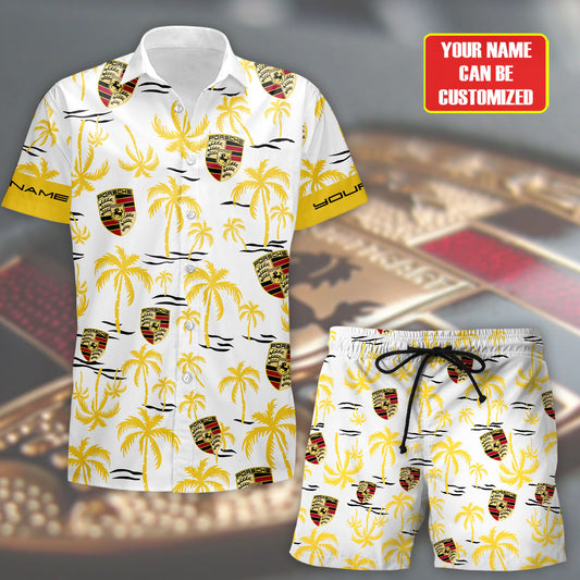 Pors Tropical Hawaii Shirt Beach Short V11