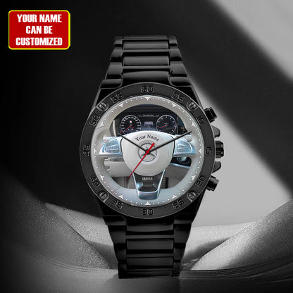 Personalized Merc Interior Luxury Dial Steel Watch