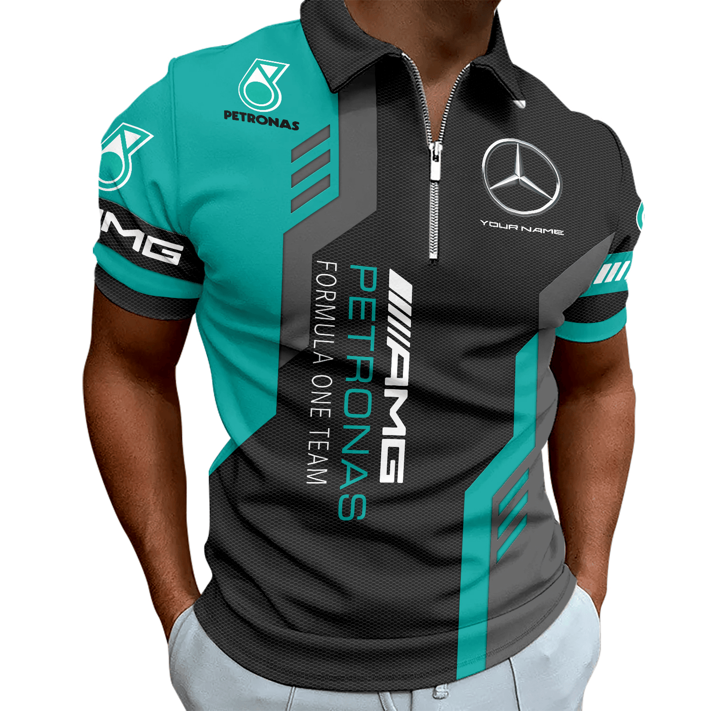 Personalized Merc AMG Petronas 3D Full Printing Set ,Merc AMG Petronas Shirt , Hoodie , Short , Polo ,hawaii V3