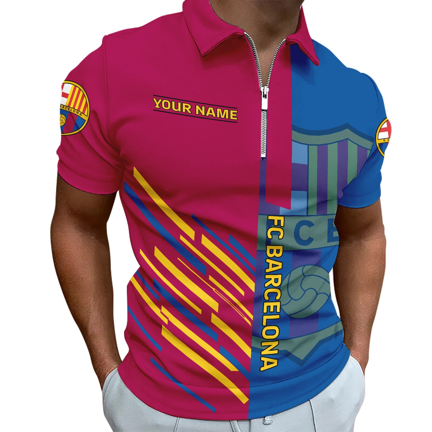 Personalized Barcelona 3D Full Printing Set , Barcelona Shirt , Hoodie , Short , Polo ,hawaii V35