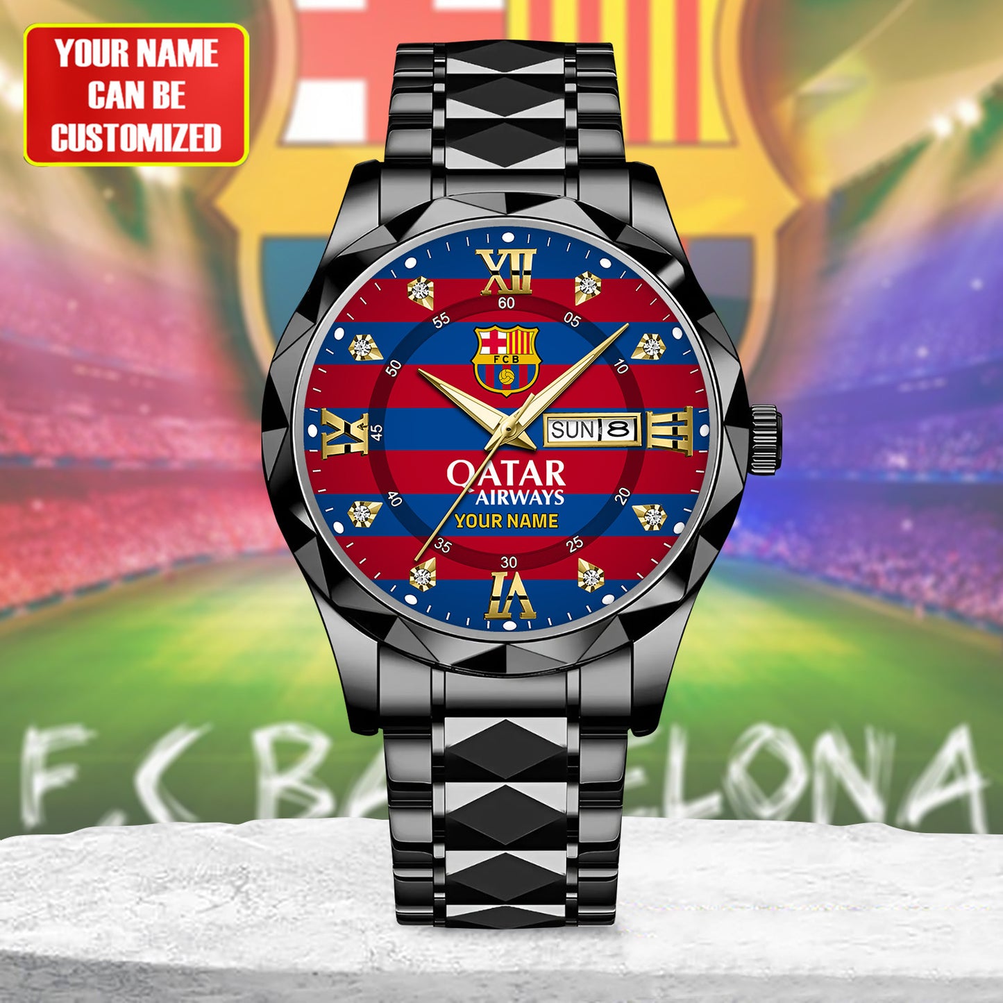 Personalized Barcelona FC 2015 Alloy Charley Watch