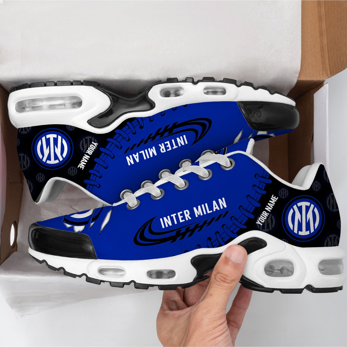 Personalized Inter Milan Tear Air Cushion Sneaker