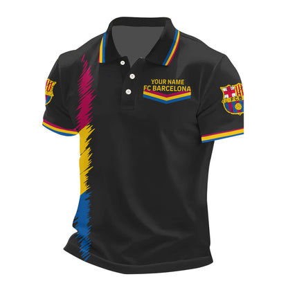 Personalized Barcelona FC 3D Full Printing Set , Barcelona FC Shirt , Barcelona Set , Zipper Polo, Hoodie , Short , Polo , hawaii V7