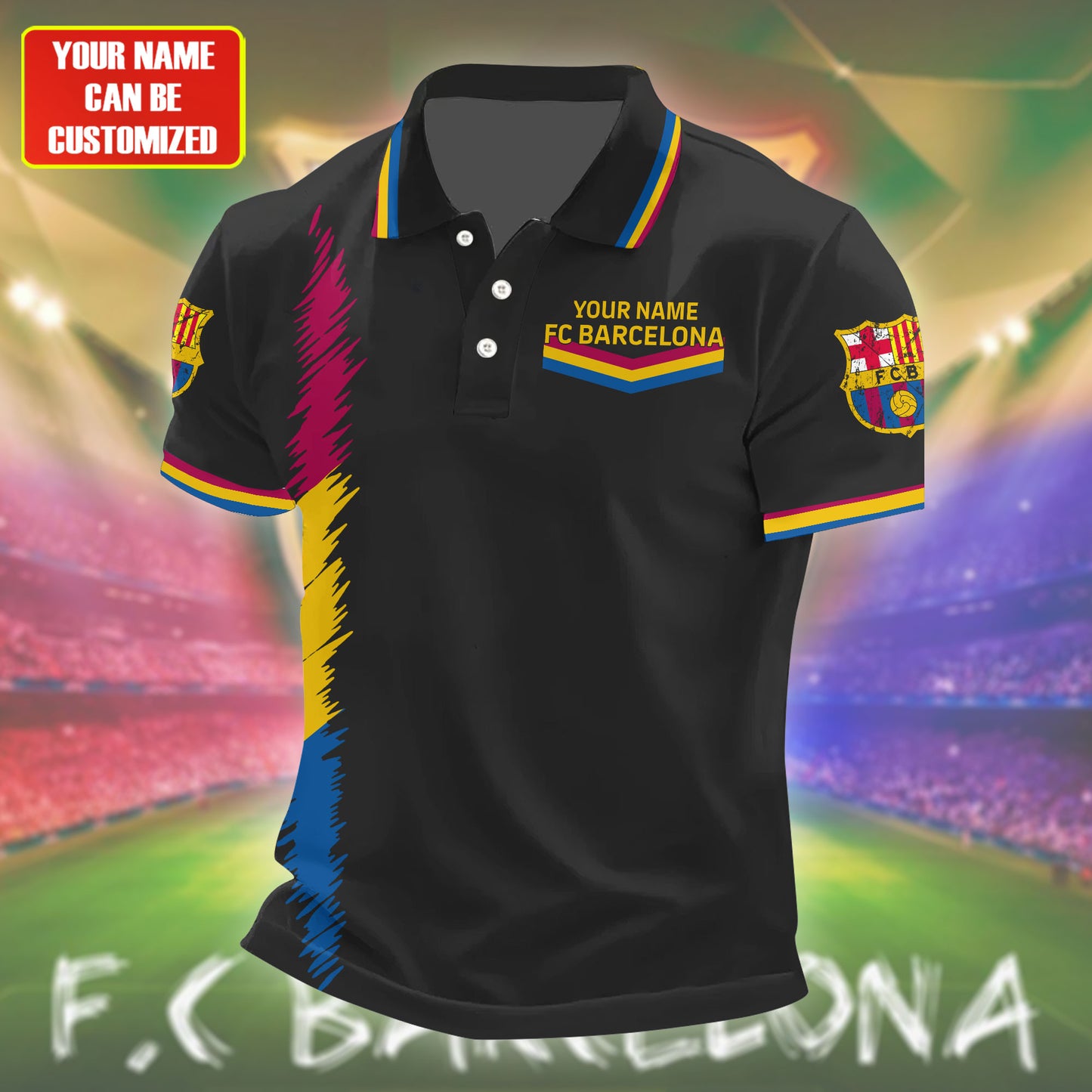 Personalized Barcelona FC 3D Full Printing Set , Barcelona FC Shirt , Barcelona Set , Zipper Polo, Hoodie , Short , Polo , hawaii V7
