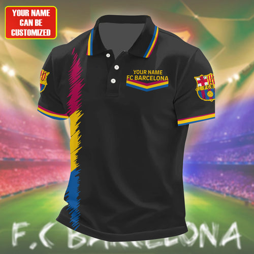 Personalized Barcelona FC 3D Full Printing Set , Barcelona FC Shirt , Barcelona Set , Zipper Polo, Hoodie , Short , Polo , hawaii V7