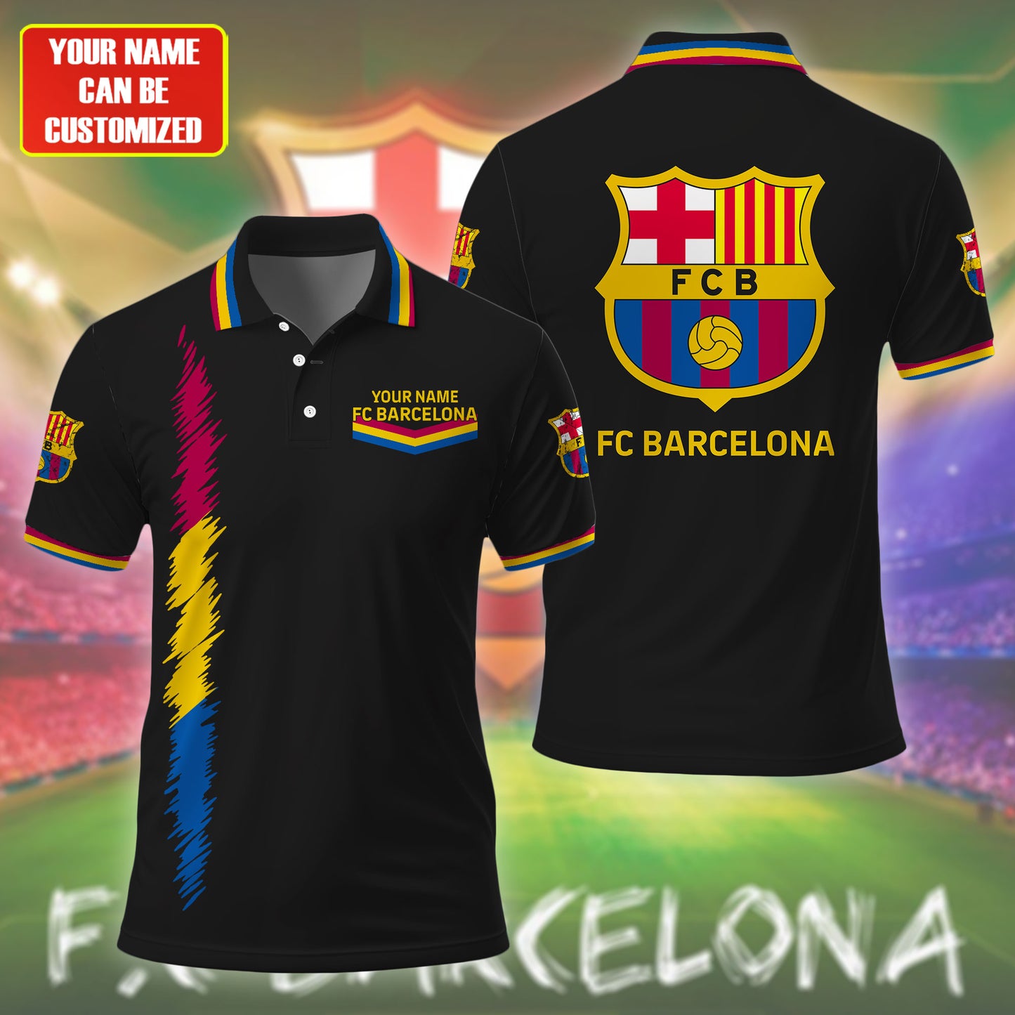 Personalized Barcelona FC 3D Full Printing Set , Barcelona FC Shirt , Barcelona Set , Zipper Polo, Hoodie , Short , Polo , hawaii V7
